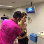 プロボクシング　古藤愛樹選手トレーナーサポート　ｉｎアクロス福岡